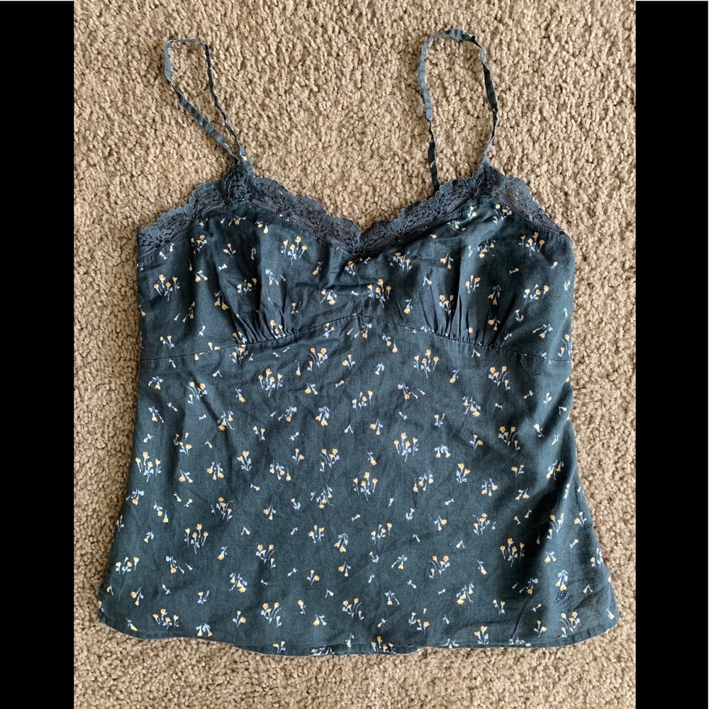 AE Lace Floral Spaghetti Strap